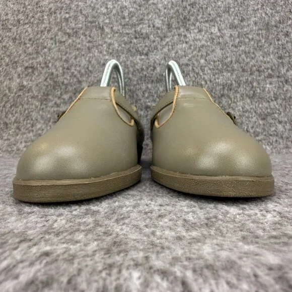 ✅ Womens 6.5M Softspots Comfort Shoes Gray/Tan Leather Mary Jane Casual Flats - Picture 3 of 12